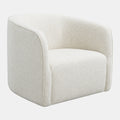 Ivory Barrel Arm Chair
