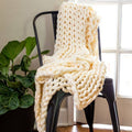 Chunky Knit Throw - Cream